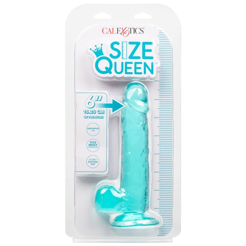 CALEXOTICS - QUEEN SIZE DILDO BLUE 15.3 CM