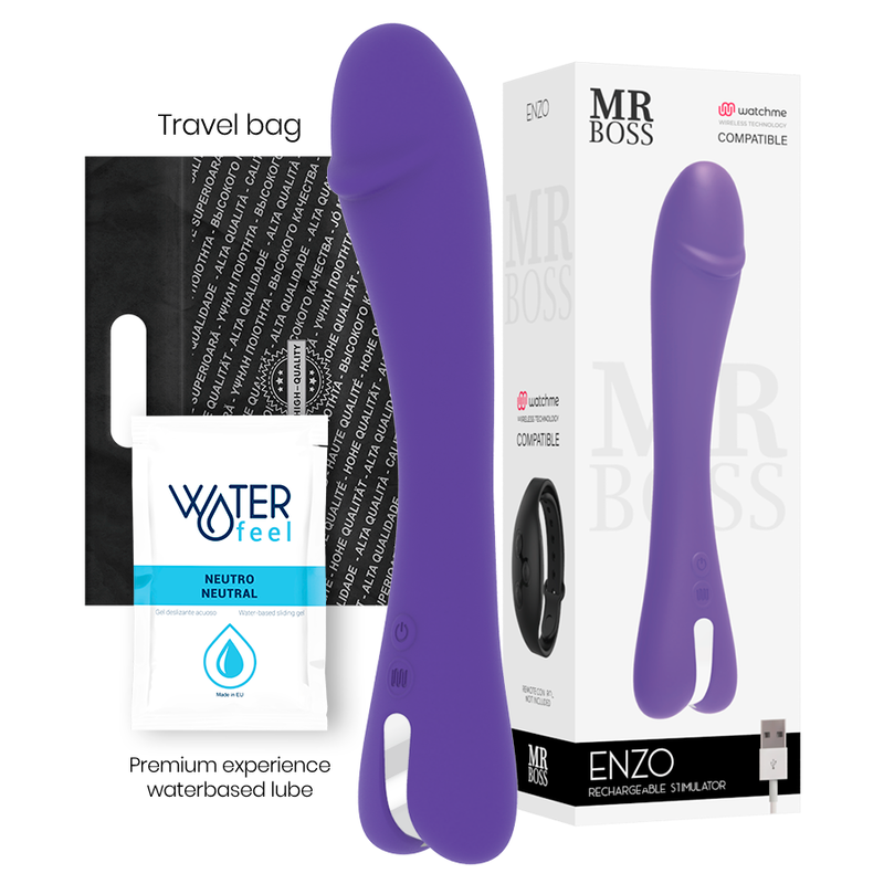 MR BOSS - ENZO VIBRADOR WATCHME TECNOLOGÍA INALÁMBRICA COMPATIBLE