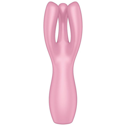 SATISFYER - VIBRADOR THREESOME 3 ROSA
