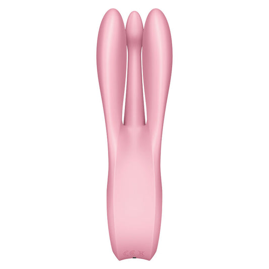 SATISFYER - VIBRADOR THREESOME 1 ROSA