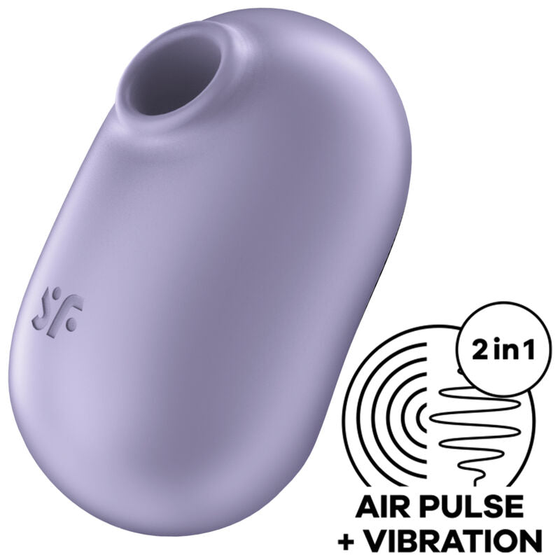 SATISFYER - PRO TO GO 2 VIOLETA ESTIMULADOR Y VIBRADOR DE DOBLE PULSO DE AIRE