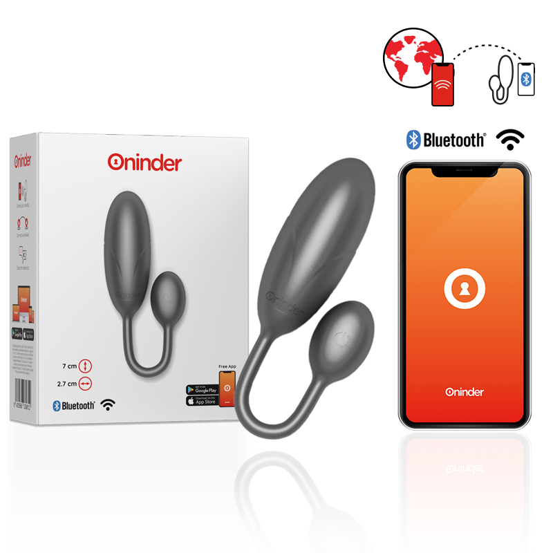 ONINDER - HUEVO VIBRADOR ROSA DENVER 7 X 2,7 CM APLICACIÓN GRATUITA