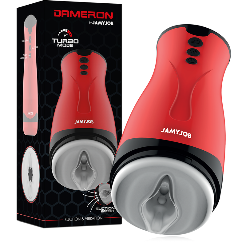 JAMYJOB - MASTURBADOR DE JUGO VIBRADOR DAMERON