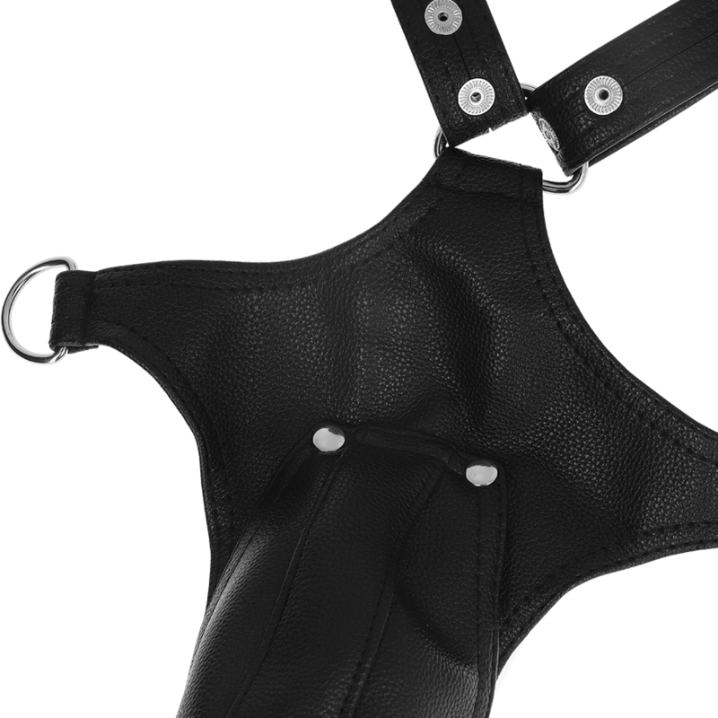 FETISH SUBMISSIVE ATTITUDE - V-SHAPED ECO-LEATHER HARNESS FOR MEN