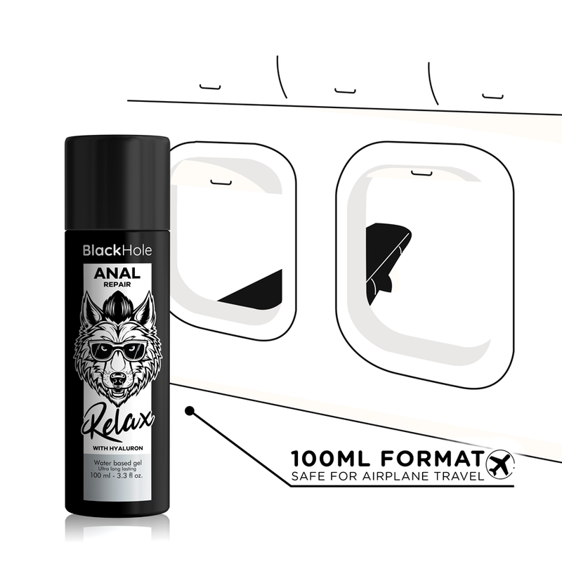 BLACK HOLE - WATER BASED ANAL RELAX REPAIR WITH HYALURON 100 ML