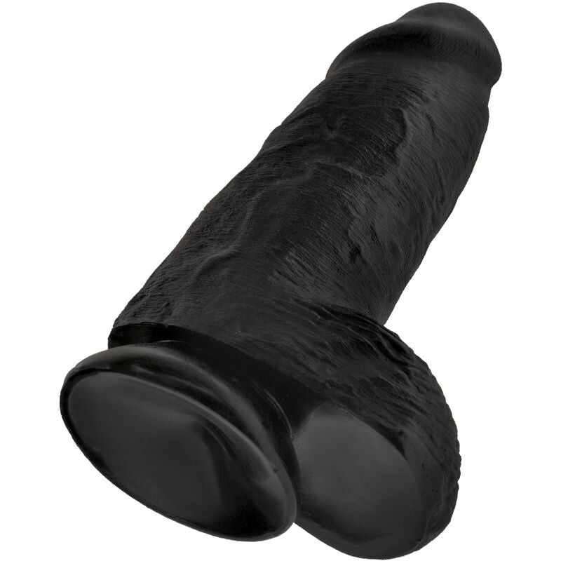 KING COCK - REALISTIC FAT PENIS 23 CM BLACK