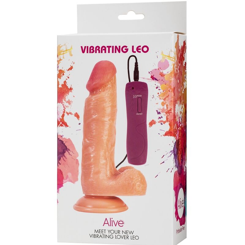 ALIVE - VIBRADOR DE PENE REALISTA LEO 17 CM