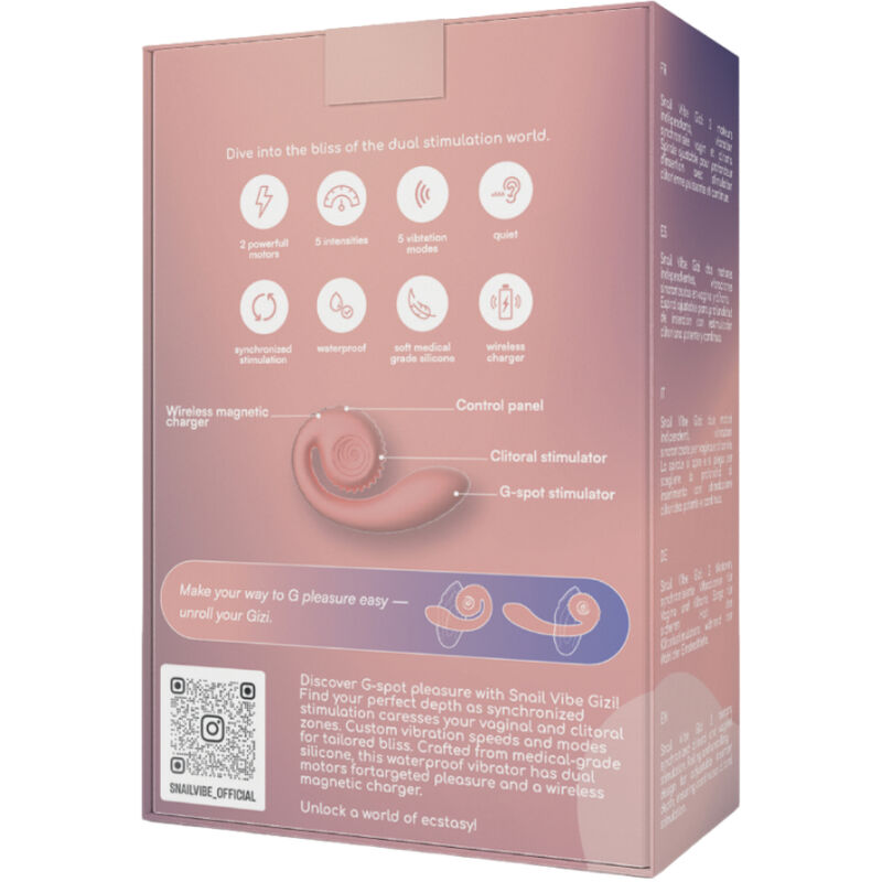 SNAIL VIBE - PINK DOUBLE STIMULATOR GIZI