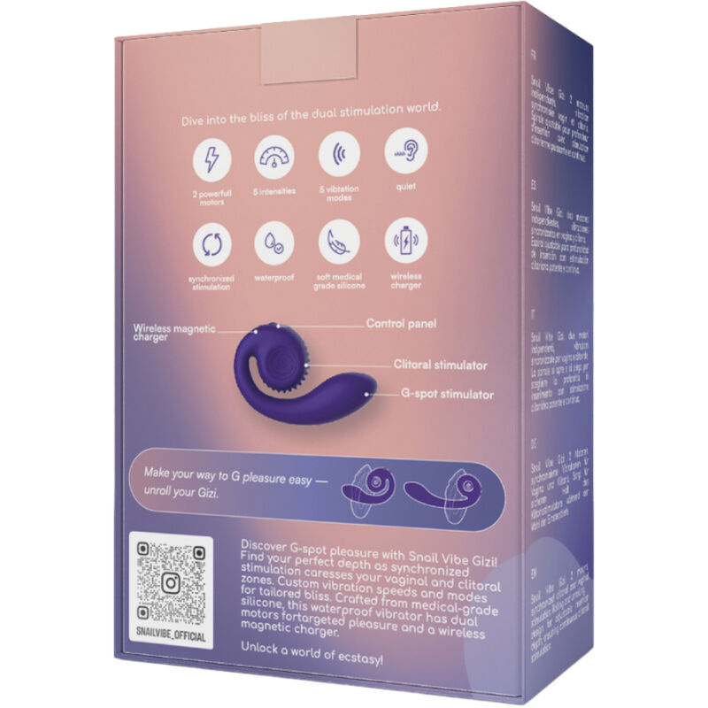 SNAIL VIBE - DOUBLE STIMULATOR GIZI VIOLET