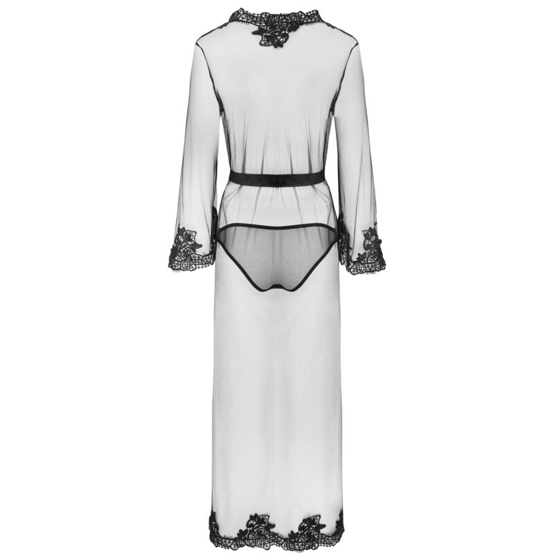 LIVCO CORSETTI FASHION - VESTIDO NOKINA LC XG055 G + BRAGUITA NEGRA TALLA ÚNICA