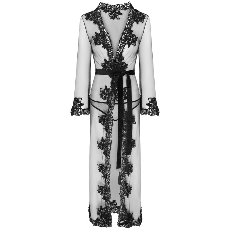 LIVCO CORSETTI FASHION - VESTIDO NOKINA LC XG055 G + BRAGUITA NEGRA TALLA ÚNICA
