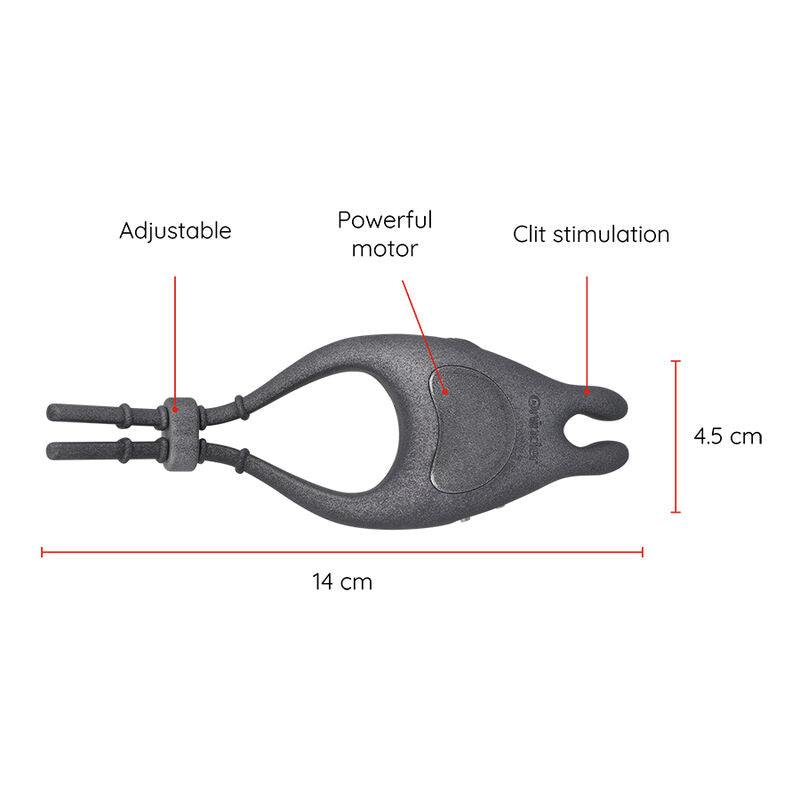 ONINDER - PAMPA RECHARGEABLE ADJUSTABLE VIBRATING RING WITH 10-SPEED CLITORAL STIMULATOR - FREE APP