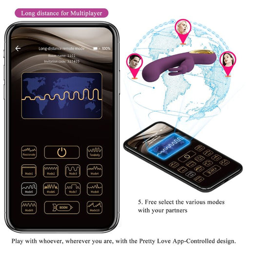 PRETTY LOVE - LIAM VIBRADOR DE COELHO E PONTO G VERDE