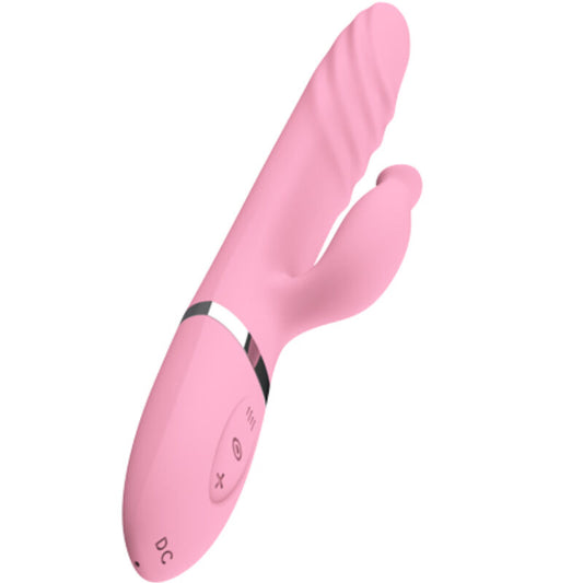 ARMONY - VIBRADOR E THRUSTING COM LÍNGUA DE EFEITO DE CALOR ROSA