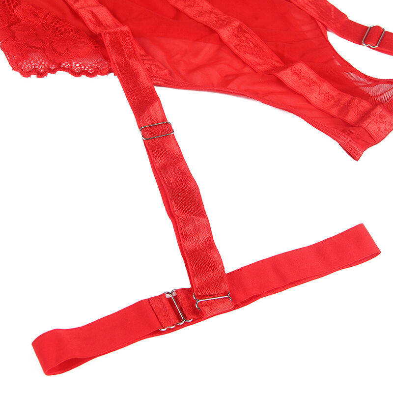 SUBBLIME - PELUCHE CON LIGUERO DETALLE TIRAS PECHO ROJO S/M