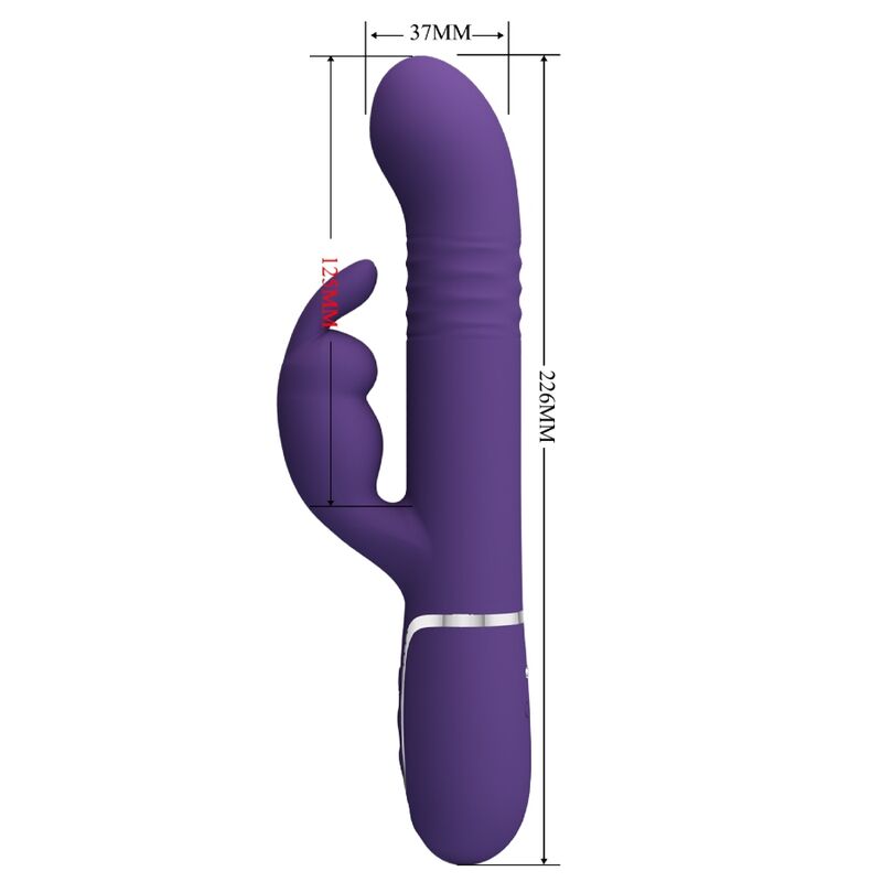 PRETTY LOVE - 4 IN 1 PURPLE RABBIT VIBRATOR COALE