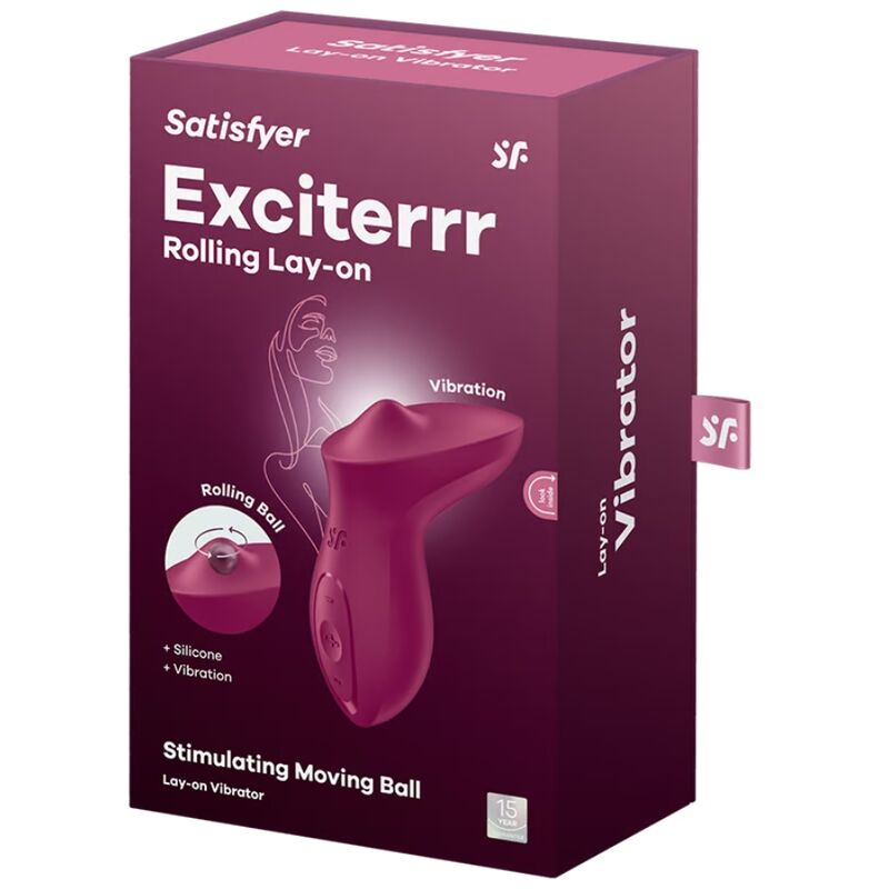 SATISFYER - VIBRADOR EXCITERRR LAY-ON CLITÓRIS FÚCSIA