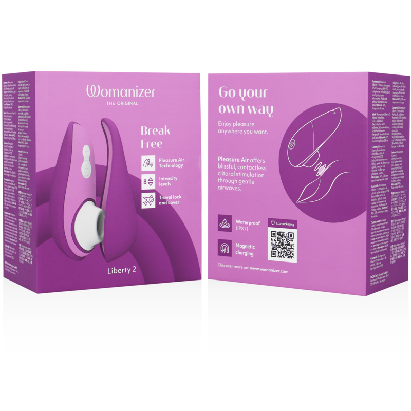 WOMANIZER - LIBERTY 2 CLITORAL STIMULATOR & SUCTIONER LIGHT GREEN