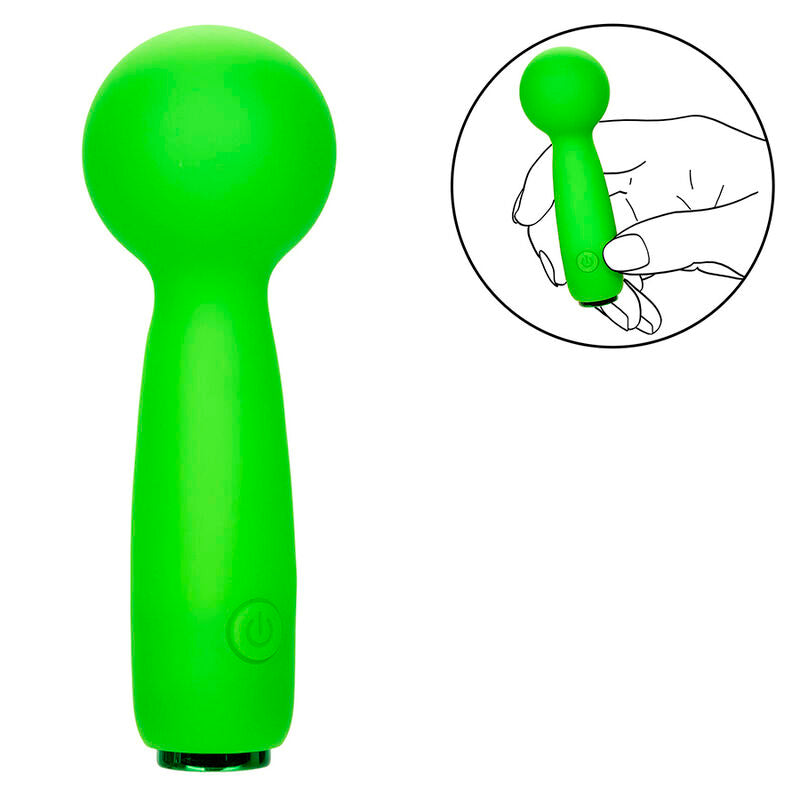 CALEXOTICS - NEON VIBES BUBBLY VIBE MINI MASAJEADOR 10 VIBRACIONES VERDE