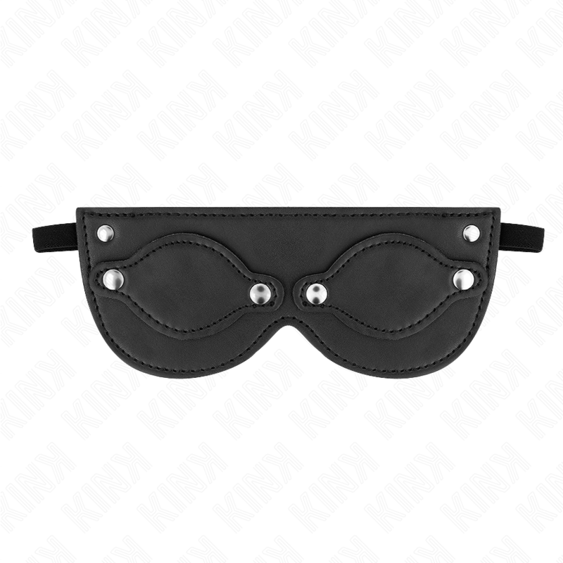 KINK - MÁSCARA DE CUERO CON OJOS DESMONTABLES 22 x 9 CM