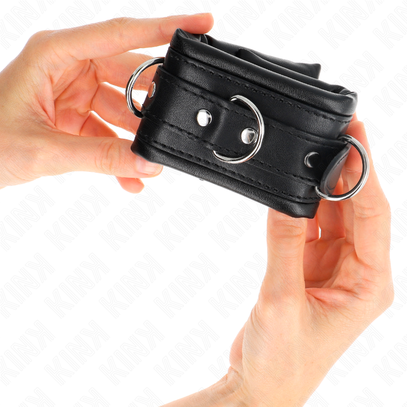 KINK - HEAVY WRIST WITH ADJUSTABLE BLACK LEATHER LINING 20-30 CM X 6 CM