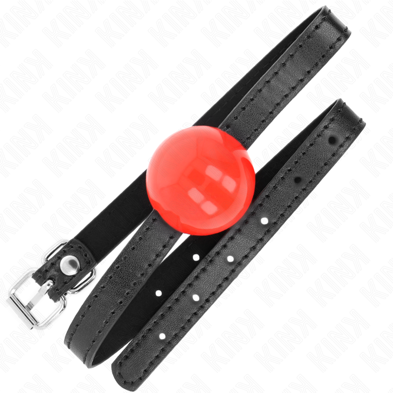 KINK - RED SIMPLE BALL GAG 4 CM 65 x 1.5 CM