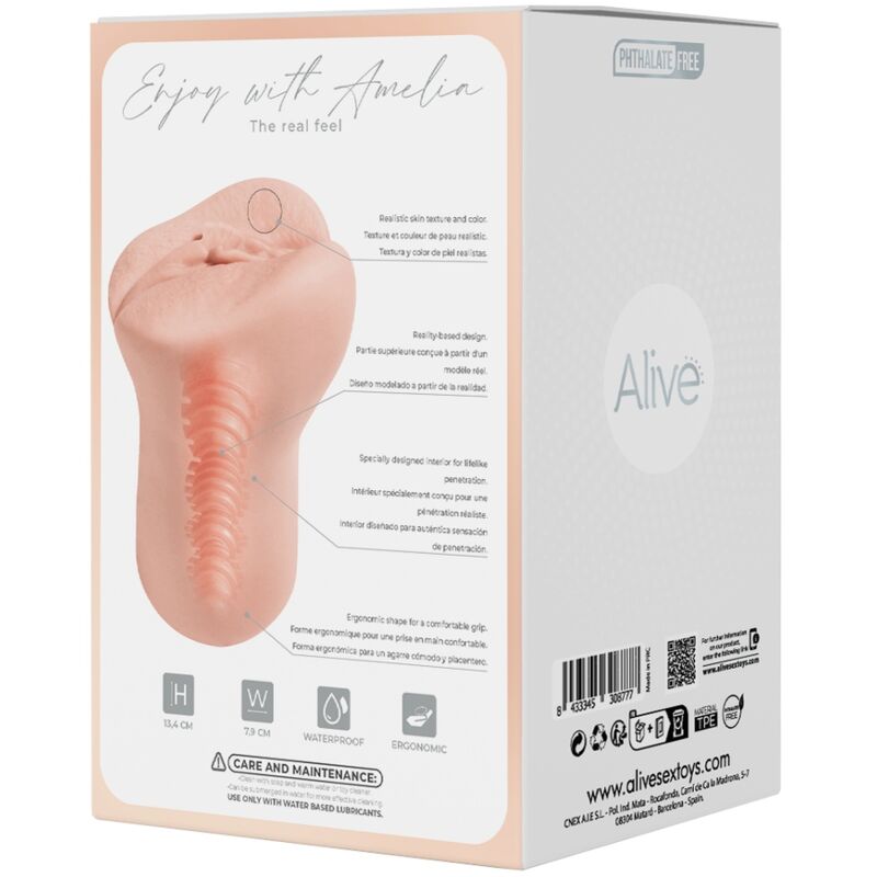 ALIVE - FLEX MALE VAGINAL MASTURBATOR SIZE M