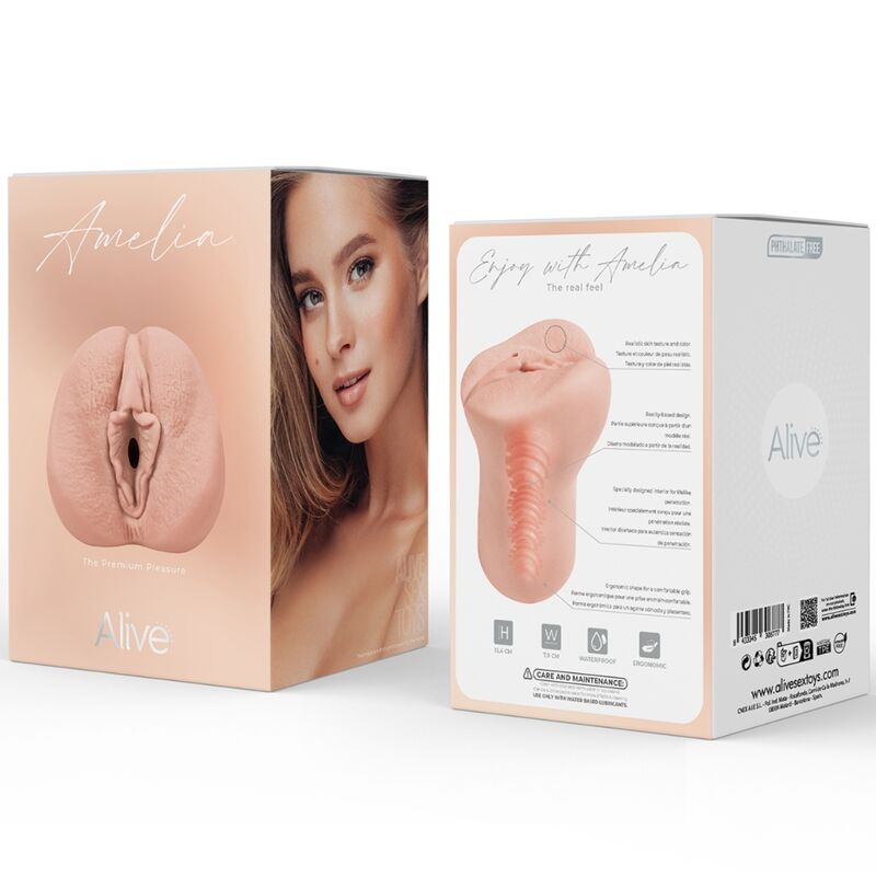 ALIVE - FLEX MALE VAGINAL MASTURBATOR SIZE M