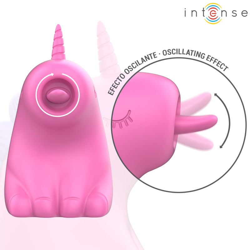 INTENSO - ESTIMULADOR DEL MEÑÍN UNICORNIO FUCSIA