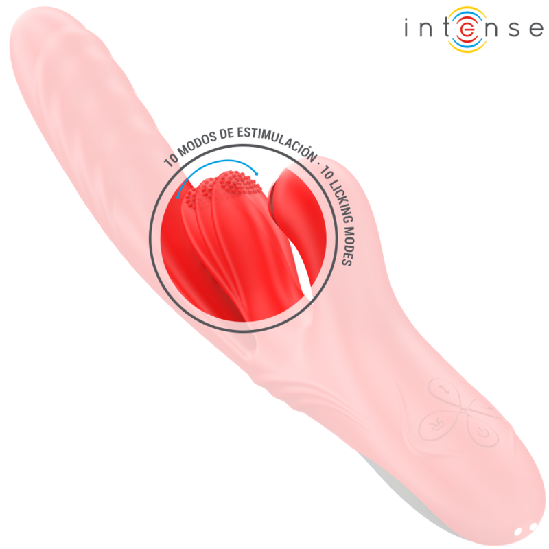 INTENSE - KAROL MULTIFUNCTION VIBRATOR IMPULSE & STIMULATION & SUCTION RED