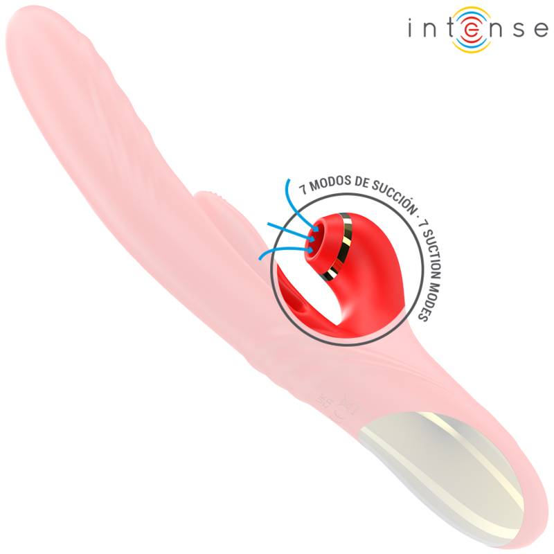 INTENSE - KAROL MULTIFUNCTION VIBRATOR IMPULSE & STIMULATION & SUCTION RED