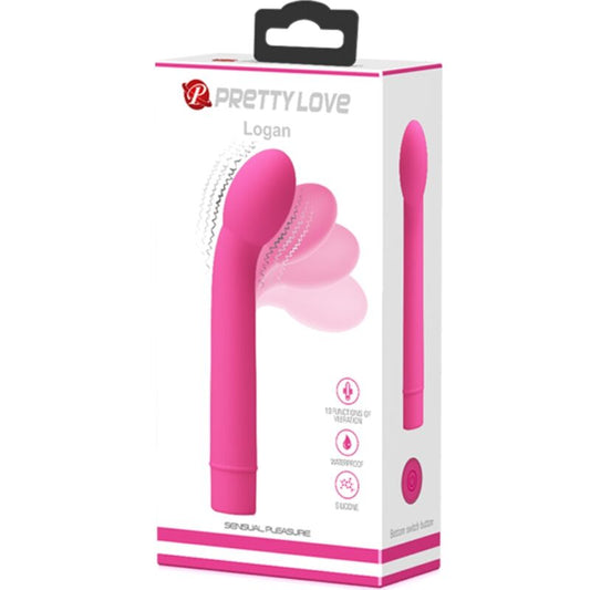 PRETTY LOVE - LOGAN G-SPOT VIBRADOR 10 VIBRAÇÕES ROSA