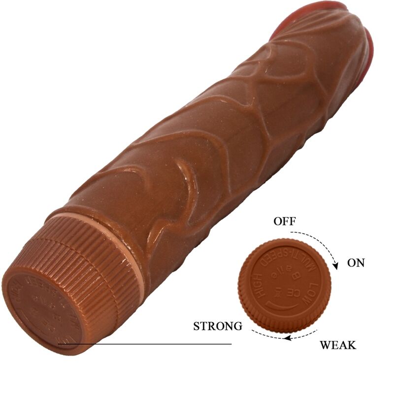 BAILE - REALISTIC VIBRATOR BOB 22.5 CM MULATTO