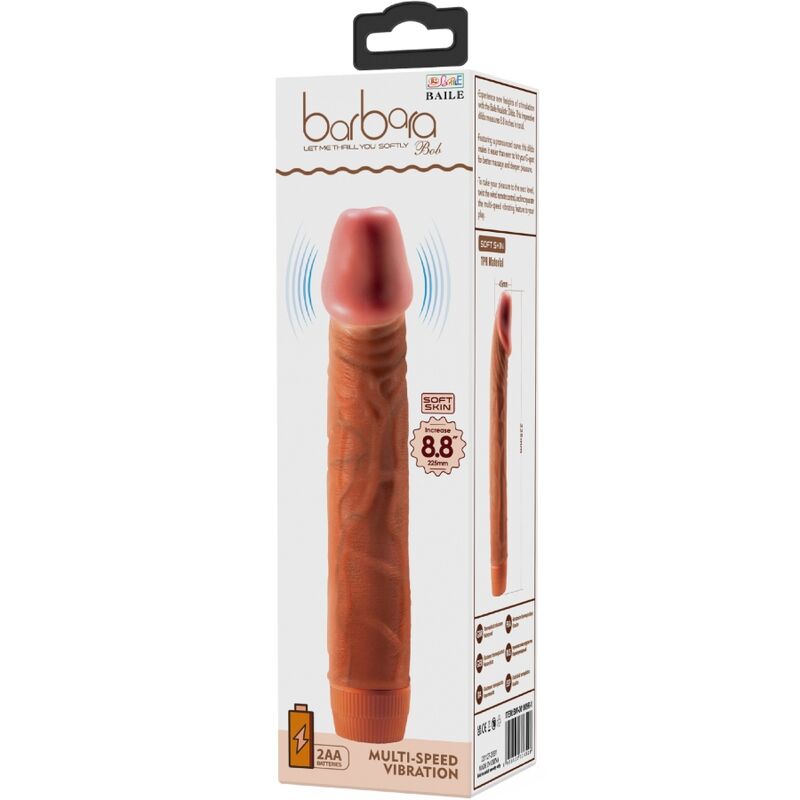 BAILE - REALISTIC VIBRATOR BOB 22.5 CM MULATTO