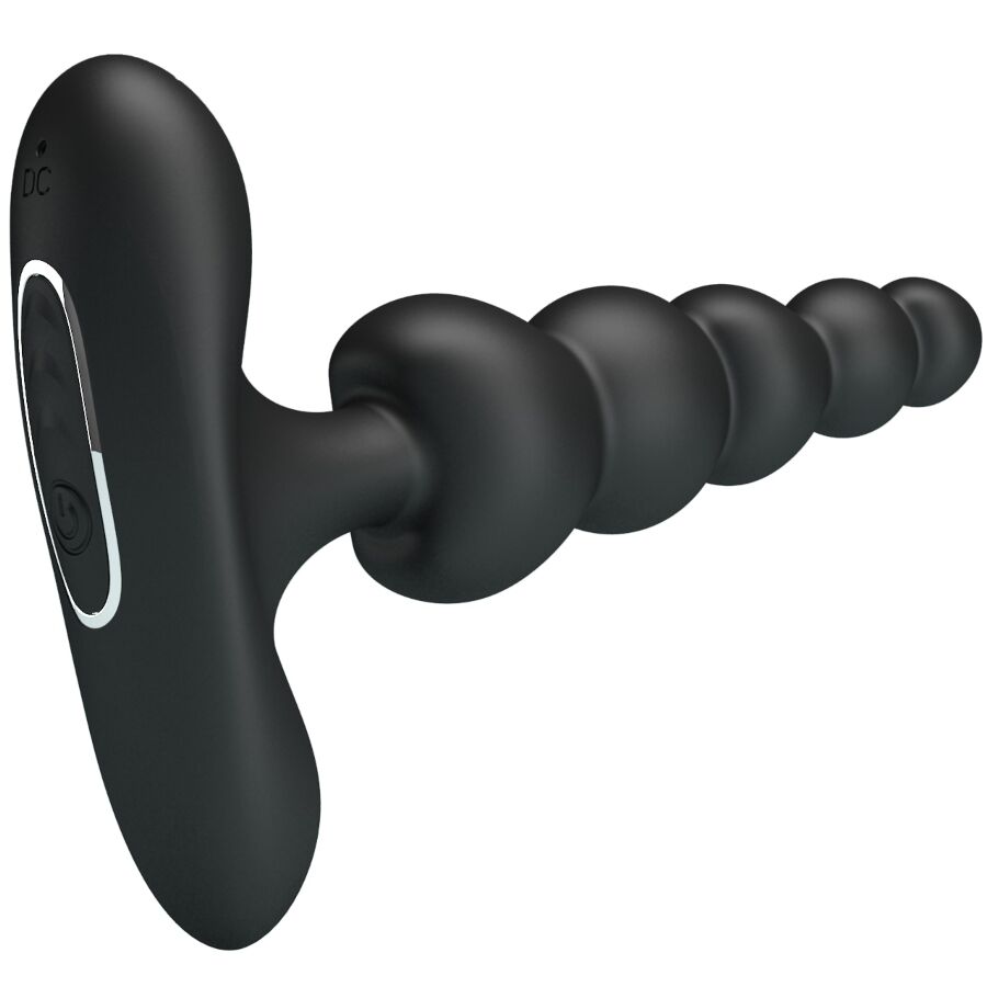 PRETTY LOVE - VIBRADOR ANAL SIDNEY 10 VIBRAÇÕES PRETO