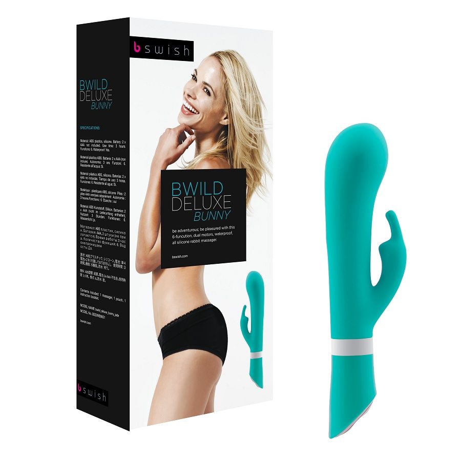 B SWISH - BWILD DELUXE RABBIT VIBRATOR JADE