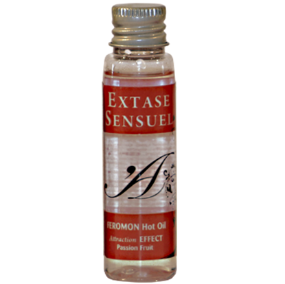 SENSUAL EXTASE - WARMING EFFECT MASSAGE OIL WITH PASSION FRUIT PHEROMONES TRAVEL 35 ML