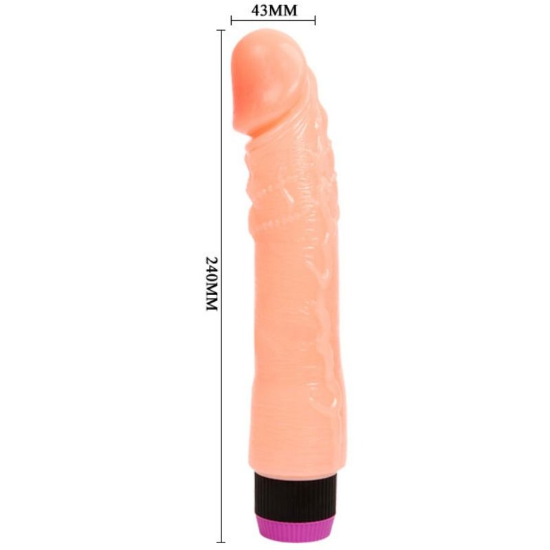 BAILE - VIBRADOR REALISTA NATURAL FLEXIBLE 24 CM