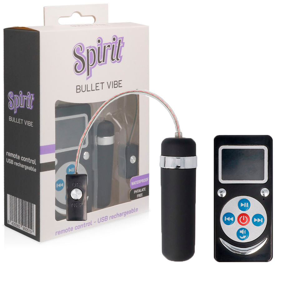 SPIRIT - PREMIUM VIBRATING BULLET BLACK