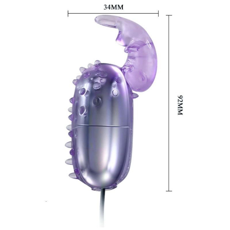 BAILE - HUEVO SUPER VIBRADOR CON ESTIMULADOR