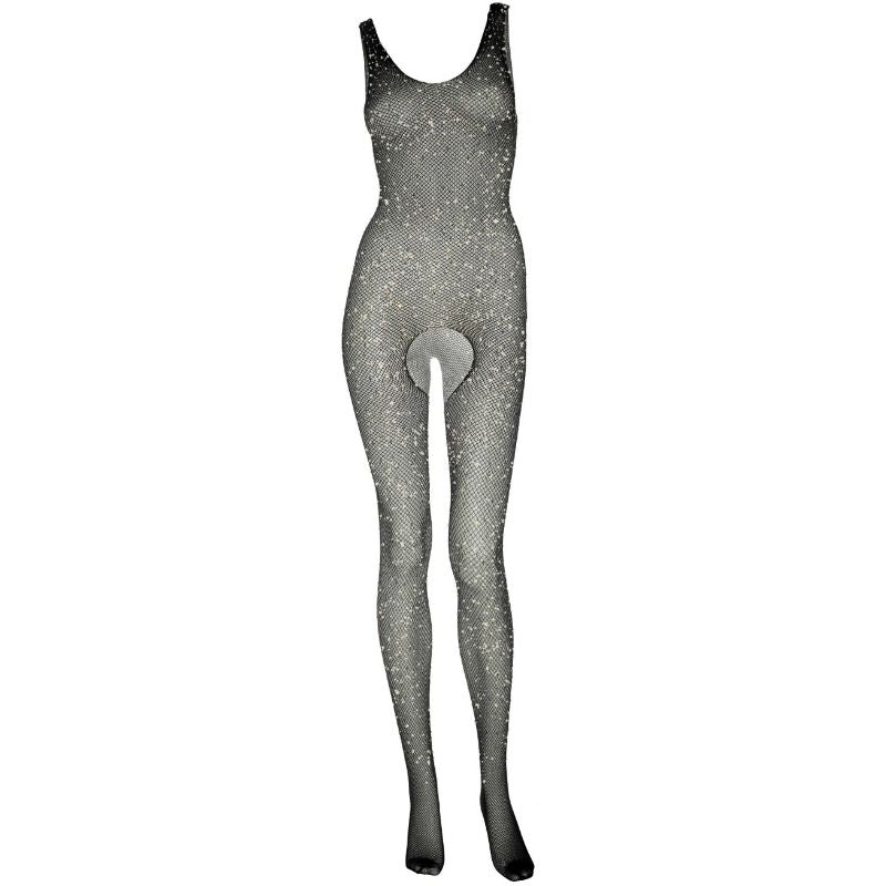 LEG AVENUE - BODYSTOCK DE RED DE TIRANTES TALLA ÚNICA