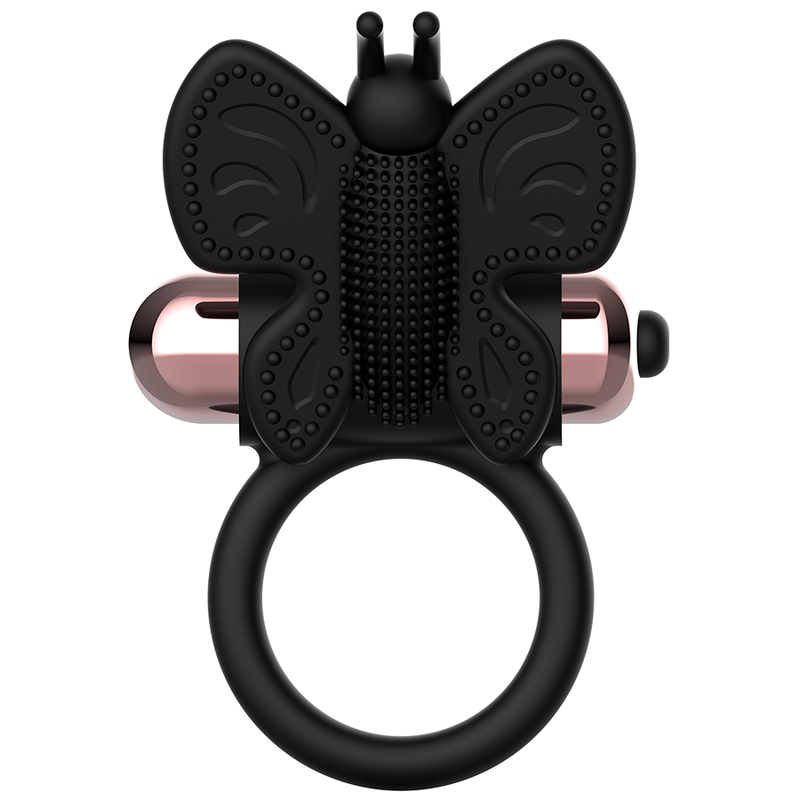 COQUETTE CHIC DESIRE - ANILLO MARIPOSA CON VIBRADOR NEGRO/ORO