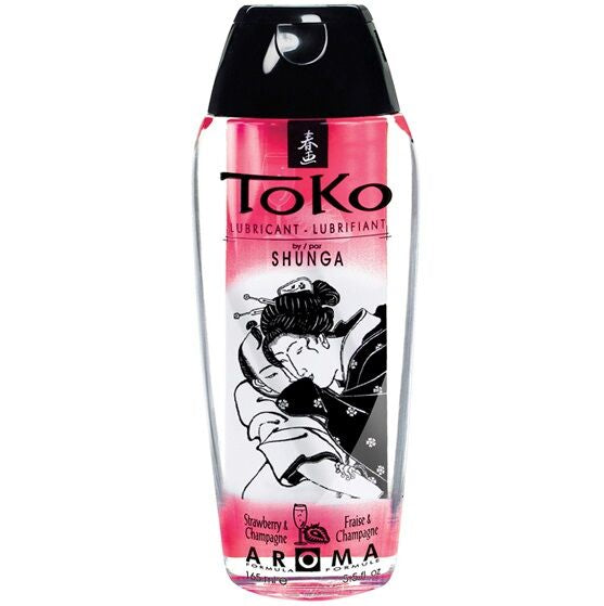 SHUNGA - LUBRICANTE TOKO AROMA FRESA Y CHAMPÁN