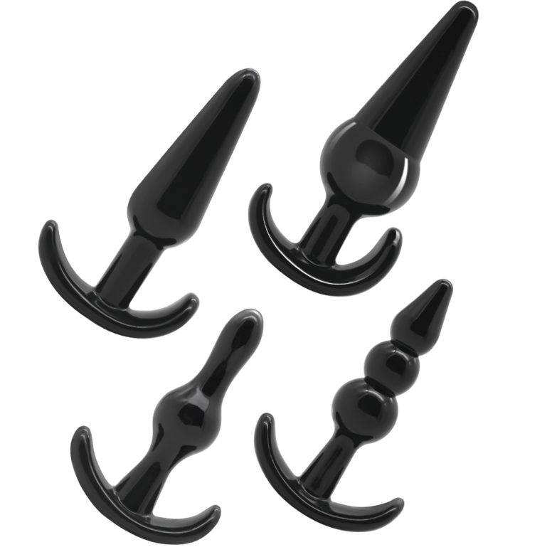 JUGUETES ADICTO - SET DE 4 TAPONES ANALES