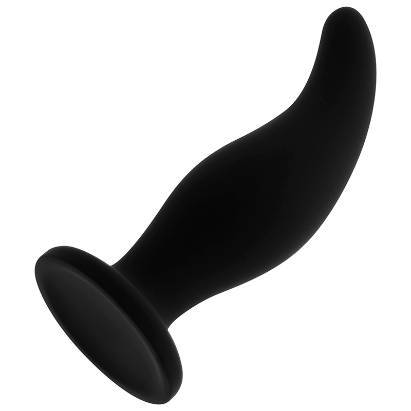 OHMAMA - PLUG ANAL DE SILICONA CURVO PUNTA P 12 CM