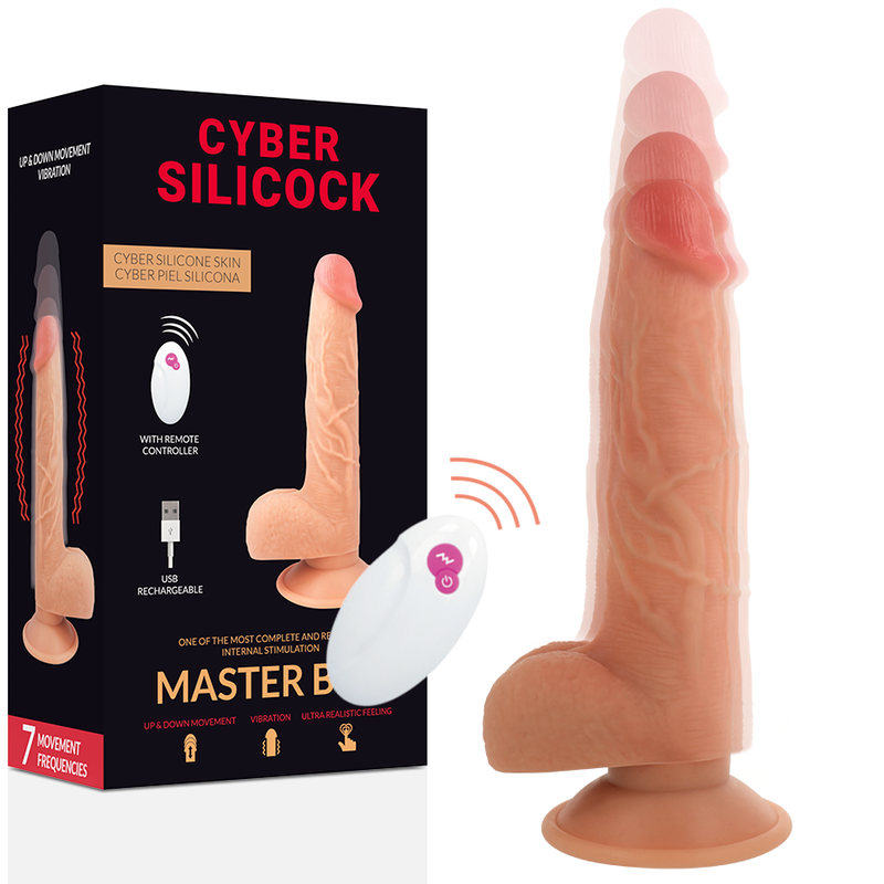 CYBER SILICOCK - CONTROL REMOTO REALISTA MAESTRO BEN 23.88 CM -O- 4.3 CM