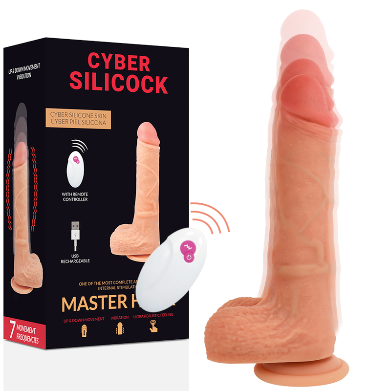 CYBER SILICOCK - CONTROL REMOTO REALISTA MAESTRO HUCK 20.9 CM -O- 4 CM