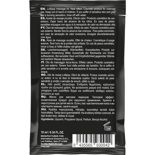 COQUETTE CHIC DESIRE - ACEITE DE MASAJE DE BOLSILLO BESABLE CON EFECTO CALOR DE PIRUELA 10 ML