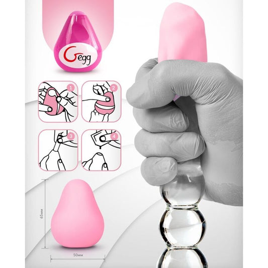 G-VIBE - MASTURBADOR REUTILIZABLE TEXTURIZADO HUEVO ROSA