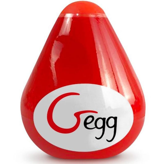 G-VIBE - MASTURBADOR TEXTURIZADO REUTILIZABLE HUEVO ROJO